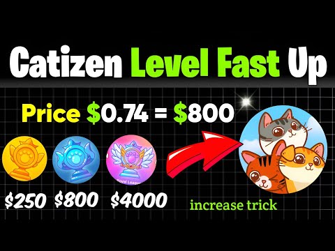 How to increase Catizen Level Fast tricks now Catizen Latest Updates today | Level Increase