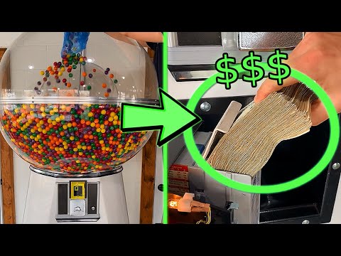 Filling Our GIANT Gumball Machine With 10,000 Gumballs!