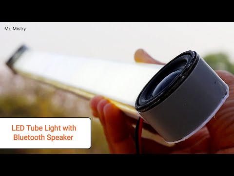 LED Tube Light with Bluetooth Speaker | How to make LED Tube Light with Bluetooth Speaker