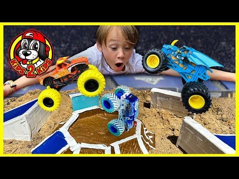 SUPER Monster Truck Toys Compilation BACK 4 MORE! - Obstacle Course, Racing & Freestyle Challenge