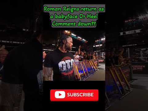 Roman Reigns babyface turn #romanreigns #wwe #summerslam2024