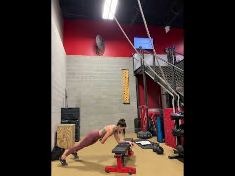 Incline Hip Taps from Low Plank with voiceover