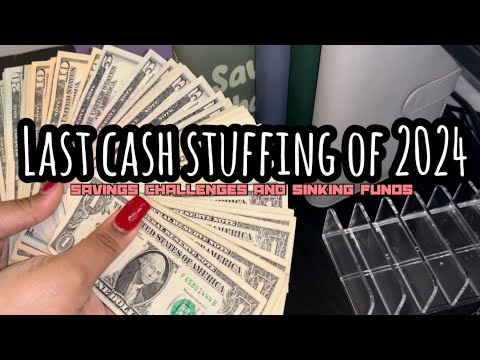 Last Cash Stuffing Of 2024 | Low Income | Sinking Funds #money #cashstuffing #budgeting #save