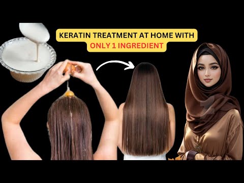 Keratin Treatment At Home For Straight , Smooth And Shiny Hair | Shiny hair after 1 wash