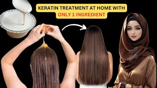 Keratin Treatment At Home For Straight , Smooth And Shiny Hair | Shiny hair after 1 wash