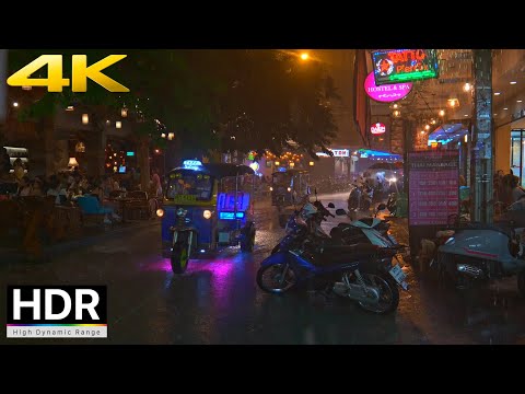 Walking the Rain-Soaked Streets of Bangkok - May 2023 [4K HDR]