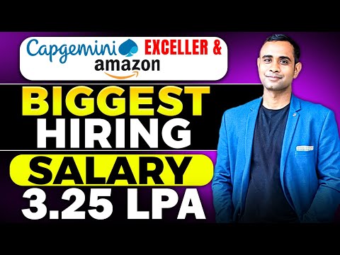 Capgemini Exceller Hiring | Amazon Biggest Hiring | 2024,2023, 2022, 2021 Batch