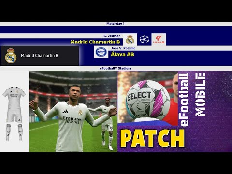 *THE ULTIMATE eFootball 2024 MOBILE EXPERIENCE!* 🔥 Patch 1.0 with Real Logos & Kits | New Ball, UCL