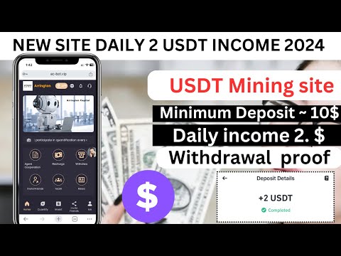 Best USDT Mining site today | daily earning website | new project usdt income site