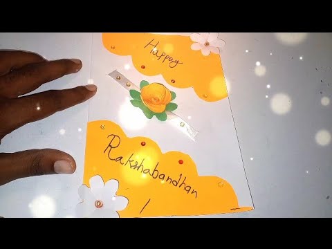 Happy rakshabandhan || how to make greeting card raksha Bandhan with paper🎁 #diy #rakshabandhan🎁🔥