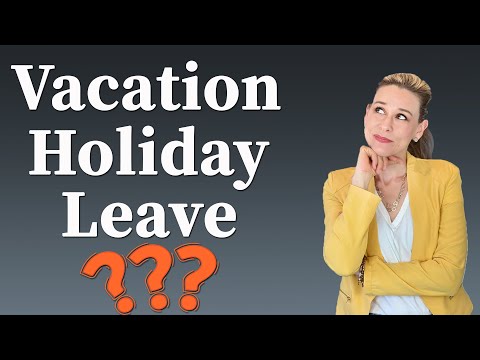 VACATION vs HOLIDAY vs LEAVE | Learn Business English Vocabulary