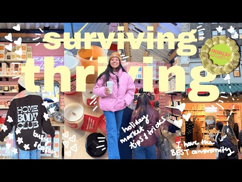 THRIVING through the holiday market season // customer interactions, packing orders, small biz vlog