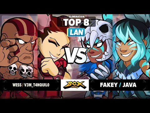 Wess & V3M T4NQUIL0 vs Fakey & Java - Elim. Top 8 - Brawlhalla World Championship 2024 - LAN 2v2