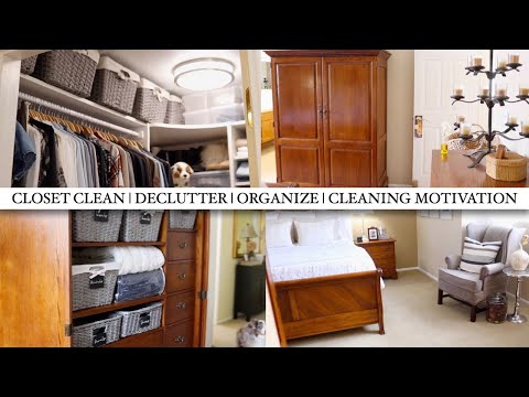 CLOSET CLEAN | DECLUTTER + ORGANIZE | CLEANING MOTIVATION