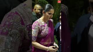 #saniamirza Visuals At #pvsindhureception #shorts #tagtelugu