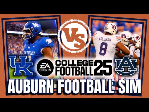 Auburn vs. Kentucky Simulation | Game 8 | COLLEGE FOOTBALL 25