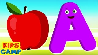 ABC for Kids | Alphabets Song | A for Apple 🍎| KidsCamp