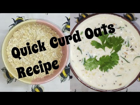 Curd Oats recipe for weight loss//உடல் எடை குறைப்பதற்கான எளிமையான தயிர் ஓட்ஸ்