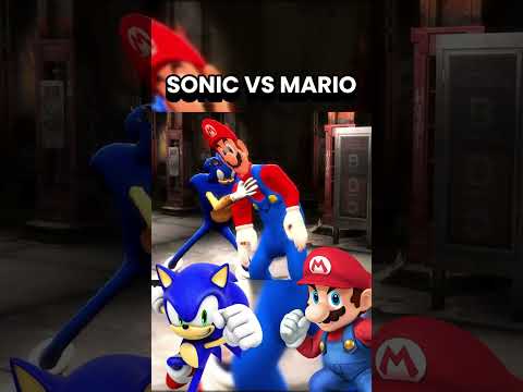 SONIC vs MARIO BROSS #cercadevelho #sonic #mario #shorts