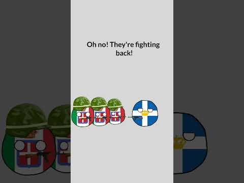 Italy invades Greece 😂😂 | #shorts #countryballs #ww2 #education #italy #mrbeast #history