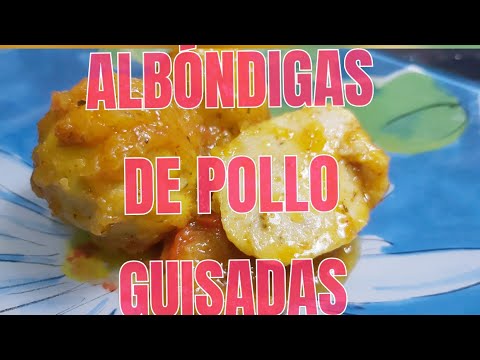 🔴ALBÓNDIGAS DE POLLO GUISADAS ✅RECETA CASERA  #ALBÓNDIGAS #recetas #cocina