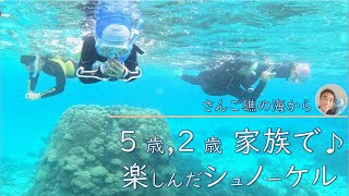 【石垣島で子連れシュノーケリング】5歳、2歳♪子供も楽しめるシュノーケリング！