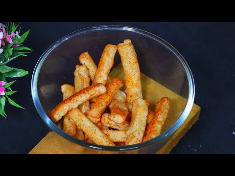 3 Ingredients Crispy Snacks without potato | French fries without potato | Instant crispy snack