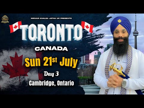 Canada Tour 2024 | Cambridge, Ontario | Bhai Harinder Singh Ji | NKJ | 21/07/24