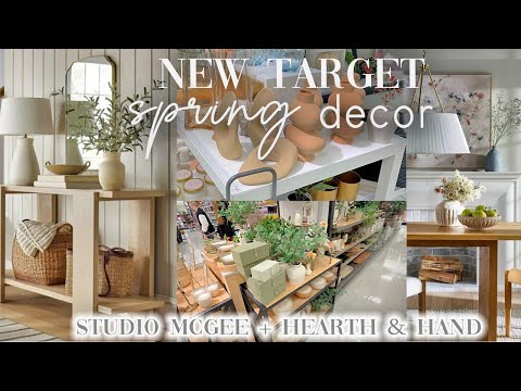 NEW 2024 TARGET SPRING DECOR shop with me! || Studio McGee , Hearth & Hand + Threshold collections