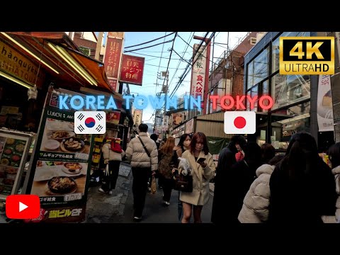 Join Us On A 4k Sunday Walk Through Tokyo's Korea Town, Shin Okubo!