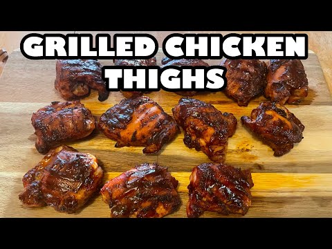 Grilled Chicken Thighs | Weber Smokey Mountain | Chicken Thigh Recipe