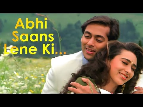 Abhi Saans Lene Ki Fursat Nahin Hai - Lyrical | Jeet Movie | Salman Khan, Karisma Kapoor | 90's Hits