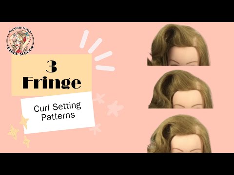 3 Vintage Fringe Curl Setting Patterns