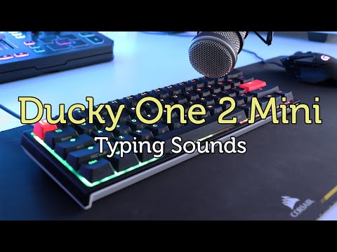 Ducky One 2 Mini Mechanical Keyboard Typing Sounds ASMR (No talking, No music, No mid-roll ads)