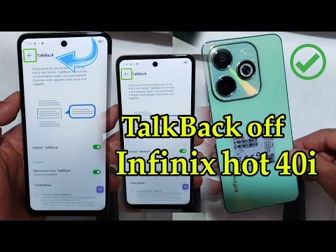 حل مشكل توقف شاشة اللمس دون الحاجة لتغييره.   Infinix hot 40i ✅ TalkBack