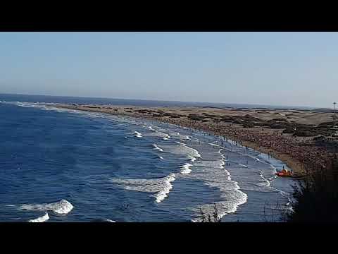 Playa del Ingles Maspalomas Gran Canaria | Timelapse