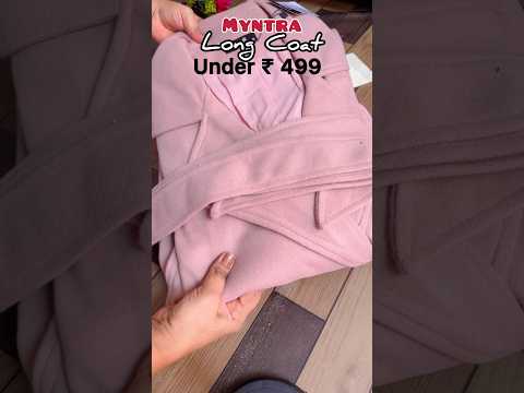 Myntra long coat #myntrahaul #myntrawinterwear #winterwearhaul #myntrafinds