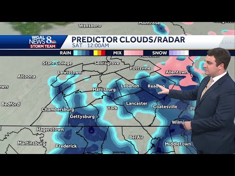 Rain & mild temps to end 2024 in south-central PA