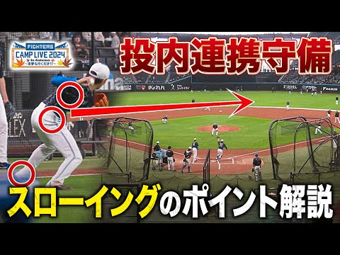 投内連携守備 スローイングのポイント解説＜11/3ファイターズ秋季キャンプ2024＞