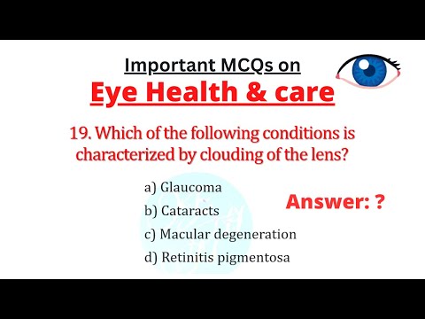 Important MCQs with answers on Optometry (Eye health) _Nursing, Medical & Paramedical