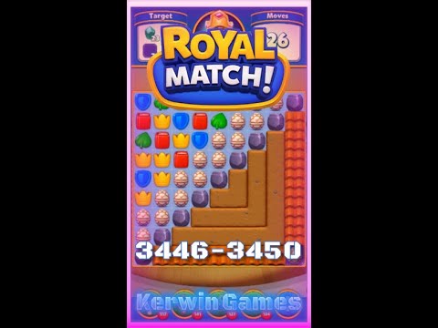 Royal Match Level 3446 3447 3448 3449 3450 - No Boosters Gameplay