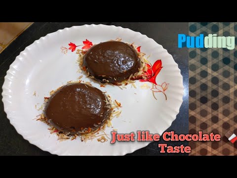 Pudding,Just like Chocolate taste 🍫....!! How to Prepare Choclate Pudding