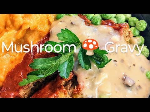 Holiday🌟3 Mushroom Gravy🍄 #mushroomgravy #holidayrecipes #veganrecipes #veganchristmas