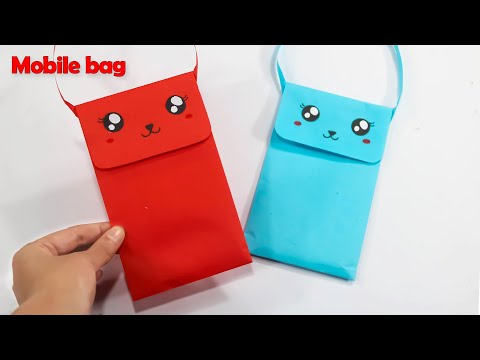 How to make paper bag - How to make a gift bag/Mobile bag