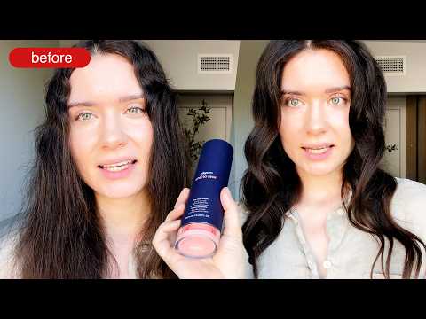 NEW Dyson Chitosan Haircare Products & Dyson Airwrap on Curly Hair | ALL DAY WEAR TEST!