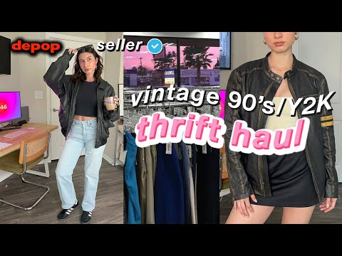 THRIFT WITH ME | 90s/ Y2K THRIFT HAUL | FULL TIME DEPOP SELLER 🎀🧸🍒