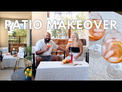 PATIO MAKEOVER 2024 | DIY PATIO MAKEOVER | OUTDOOR DINING TRANSFORMATION | SMALL PATIO MAKEOVER.