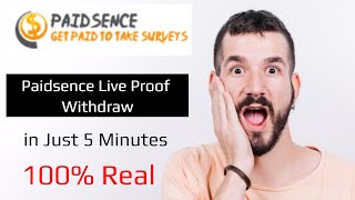 Paidsence Live Proof Withdraw - Paidsence 100% Real Website - Watch and Earn