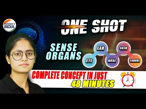 Sense Organ | One Shot | Eye | Ear | Nose | Skin | Tongue #senseorgans #pharmacyindia #gpat2025