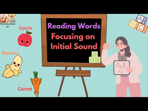 Reading for Kids/ Initial Letter Sounds/ What are Initial Sounds/ Kindergarten / Nursery